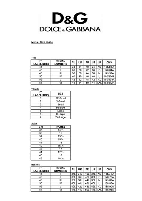 dolce gabbana syracuse|Dolce & Gabbana size guide.